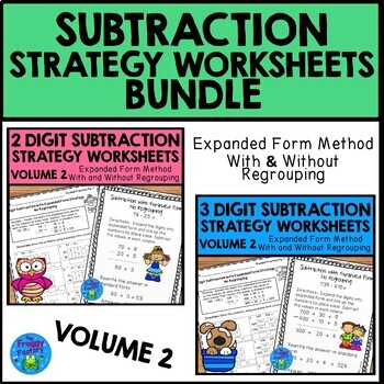 split strategy worksheets for subtraction teachers pay teachers