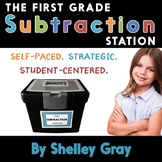 Subtraction Strategies and Fact Fluency Station for 1st Grade 