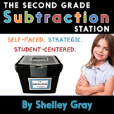 Subtraction Strategies and Fact Fluency Station for 2nd Grade 