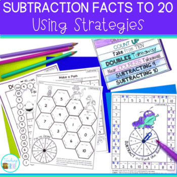 Preview of Subtraction Strategies for Math Subtraction Facts to 20 - Subtraction within 20