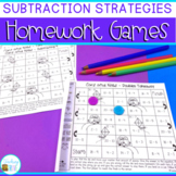 Subtraction Strategies Printable Games