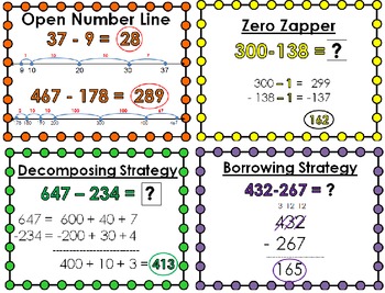 subtraction strategies with regrouping for common core