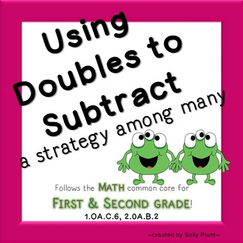 Using Doubles to Subtract Worksheet by At the Core | TpT