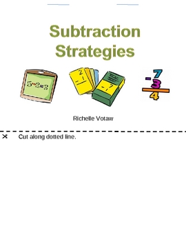 Preview of Subtraction Strategy Folding book