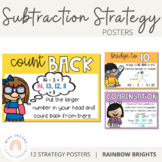 Subtraction Strategy Posters {Rainbow Theme}