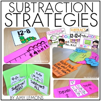 Preview of Subtraction Fact Fluency Math Activities & Strategies with Games & Math Centers