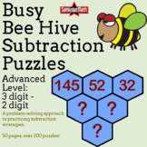 Subtraction Strategy Puzzles - Triple Minus Double Digit -