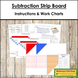 Montessori Subtraction Strip Board, Charts & Instructions