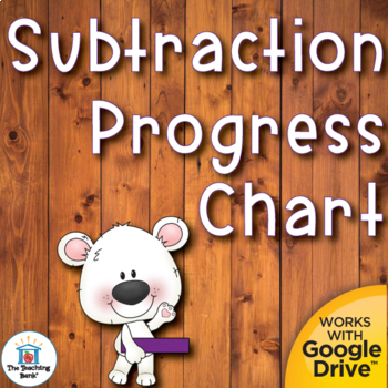 Preview of Subtraction Student Progress Chart and Assessments