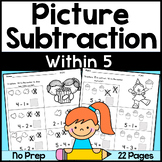 Subtraction Subtract with pictures within 5 Kindergarten C