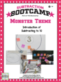 Subtraction Bootcamp: Subtracting to 10 (Monster Theme)