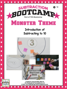 Subtraction: Subtraction Bootcamp Monster Theme