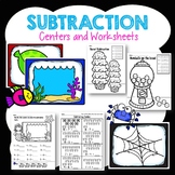 Subtraction, Subtraction Centers, Subtraction Worksheets