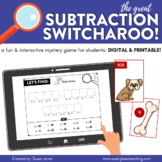 Subtraction Switcharoo! Subtraction Mystery Game: Seesaw, 
