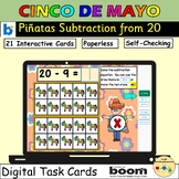 Subtraction Taking Away from 20 Pinatas Cinco De Mayo BOOM Cards™