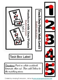Subtraction Task Box Number 1-5 with Touch Numbers