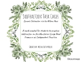 Subtraction Task Cards into the Millions Place