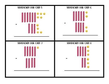 subtraction with base ten blocks worksheet