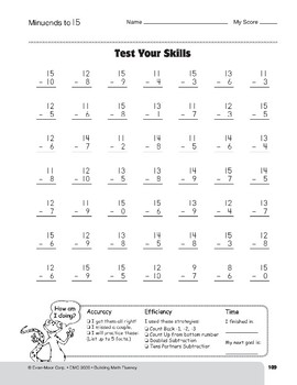 Subtraction Tests, Grades 4-6+ by Evan-Moor Educational Publishers