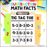 Subtraction Activities Tic Tac Toe Boards Fact Practice