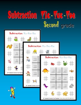 Preview of Subtraction Tic-Tac-Toe for Second grade