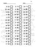 Subtraction Touch Points- Set of 10, 20, 45, 60 Equations-