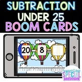 Subtraction Within 25: Digital Resource - Task Cards - 20 