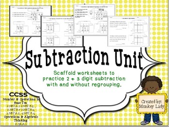 Preview of Subtraction Unit (2 & 3 Digit)