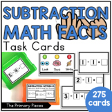 Subtraction Up to 20 Math Fact Practice Subtraction Task Cards