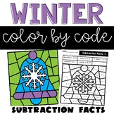 Subtraction Winter Color by Code