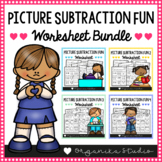 Subtraction With Pictures Worksheets Bundle - Numbers 1 to 10