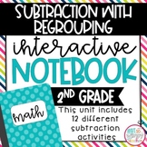 Subtraction With Regrouping Interactive Math Notebook for 