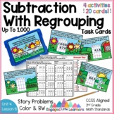 Subtraction With Regrouping up to 1,000  | TASK CARDS Prin