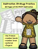 Subtraction With Ten Frames, Number Lines, Pictures and MORE