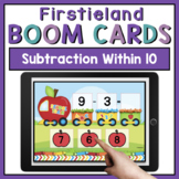 Subtraction Within 10 Boom Cards Game For Kindergarten or 