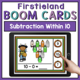 Subtraction Within 10 Halloween Boom Cards Game For Kinder