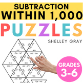 Subtraction Within 1,000 Math Puzzles for Practice; Tarsia