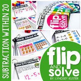 Subtraction Within 20 - Flip and Solve Books