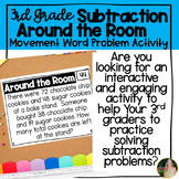 Subtraction Word Problem Movement Activity | 3rd Grade