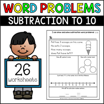 Preview of Subtraction Word Problems within 10