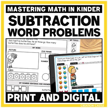 Preview of Subtraction Word Problems within 5 and 10