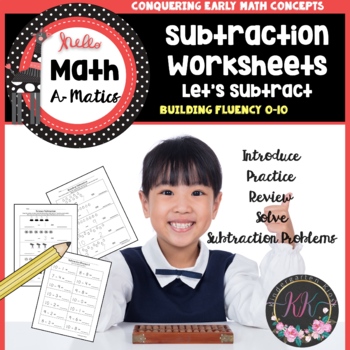 Preview of Subtraction Worksheets Kindergarten Differentiated