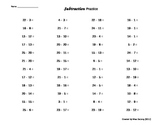 Subtraction Worksheets - self-generating