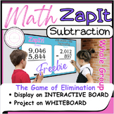 Subtraction Zap It Math Game/Digital Resource/Test Review/