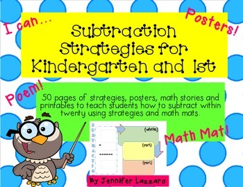 Preview of Subtraction for Kindergarten and First Grade: Strategies and More