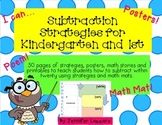 Subtraction for Kindergarten and First Grade: Strategies and More