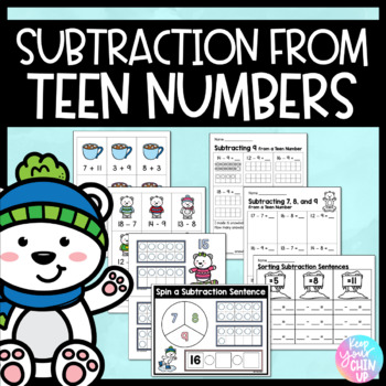 Preview of Subtraction from Teen Numbers