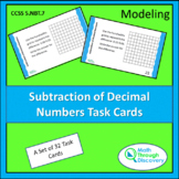 Subtraction of Decimal Numbers Task Cards
