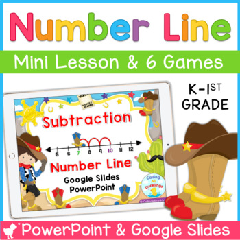 Preview of Number Line Subtraction Digital Games | PowerPoint and Google Slides
