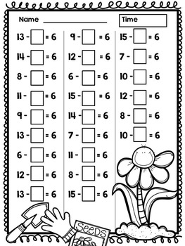Subtraction Worksheets by Polka Dots Please | Teachers Pay Teachers